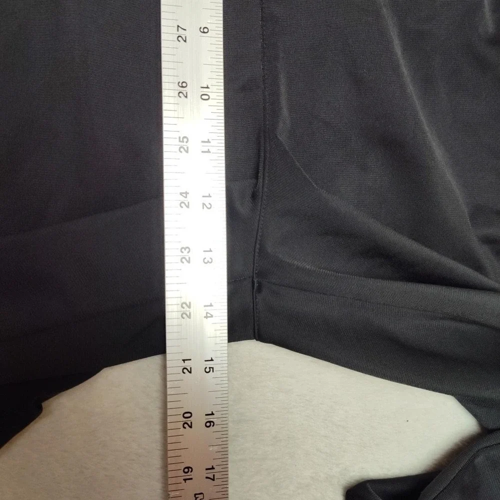 Adidas‎ Track Pants Mens L Black Side Stripe Lined Drawstring Tapered Basketball